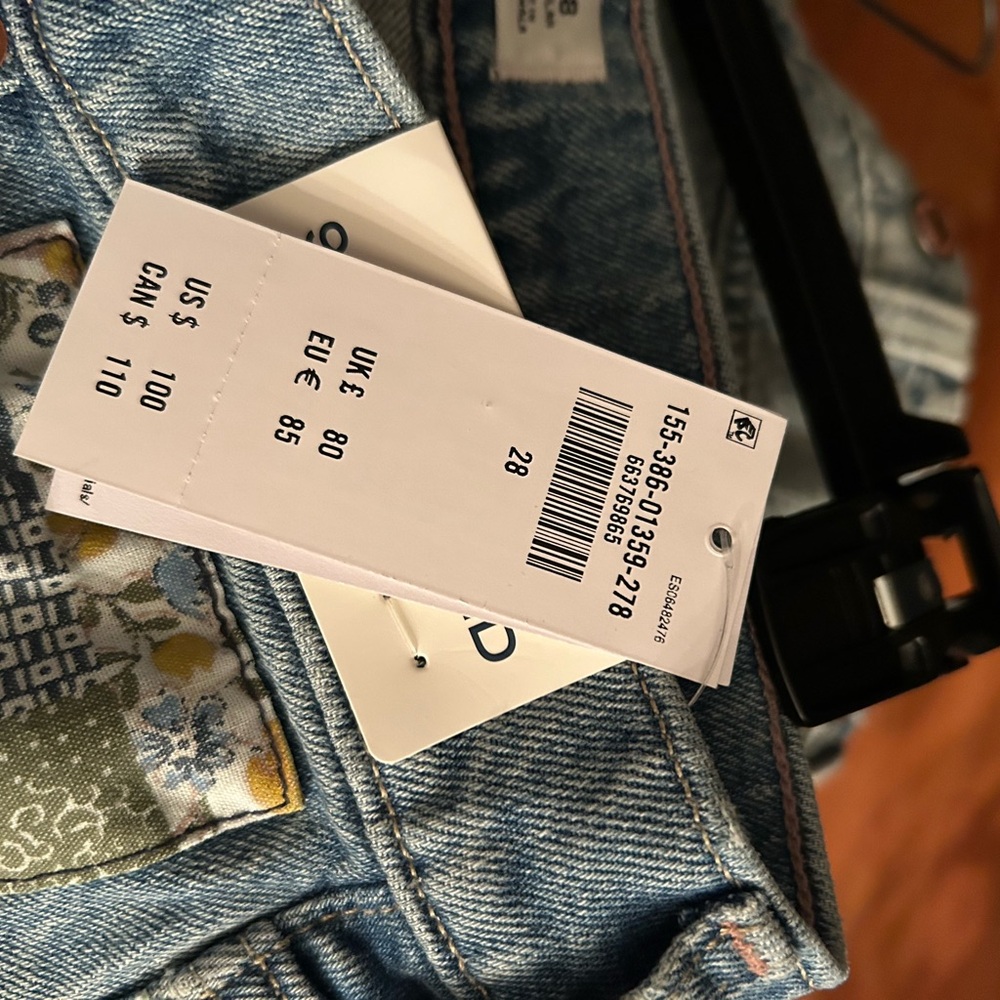 Abercrombie & Fitch Women's Blue Patchwork Jeans - Picture 6 of 6